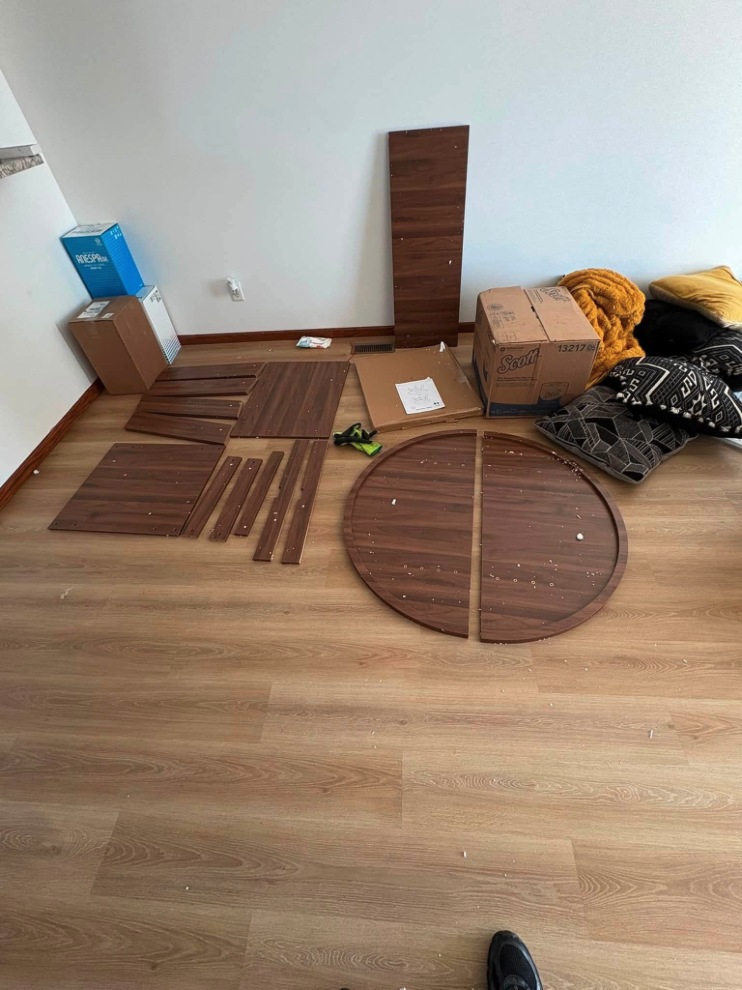 Dining Table Build before